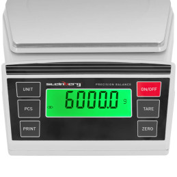 
Papuošalų laboratorinių svarstyklių precizinis LCD 2-6000g / 0,1g
