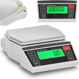 
Papuošalų laboratorinių svarstyklių precizinis LCD 2-20000g / 0,1g
