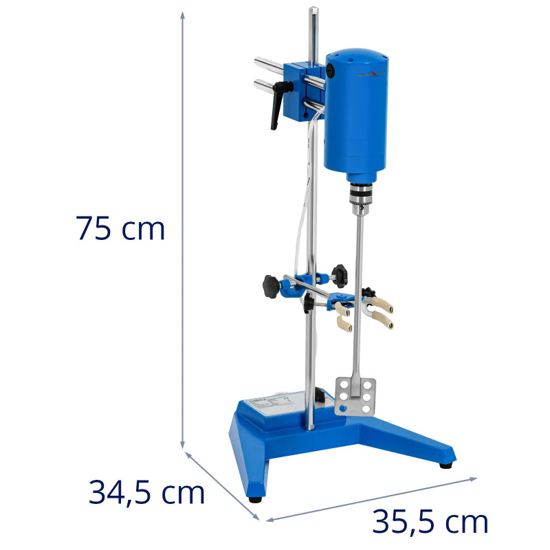 Mechaninė laboratorinė maišyklė su spaustukais 30 l indams 1500 aps./ min.