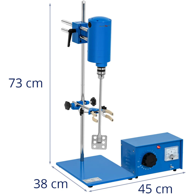 Mechaninė laboratorinė maišyklė su spaustukais 40 l indams 3000 aps./ min.
