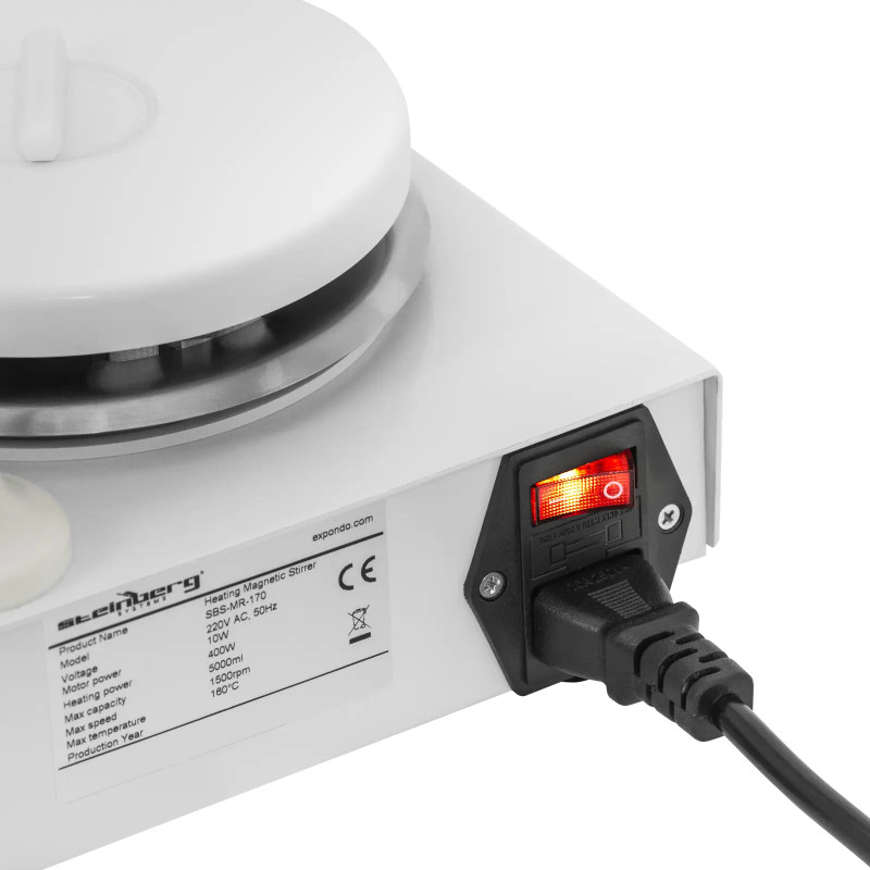 Laboratorinė magnetinė maišyklė su šildymu 5l iki 1500 aps./ min