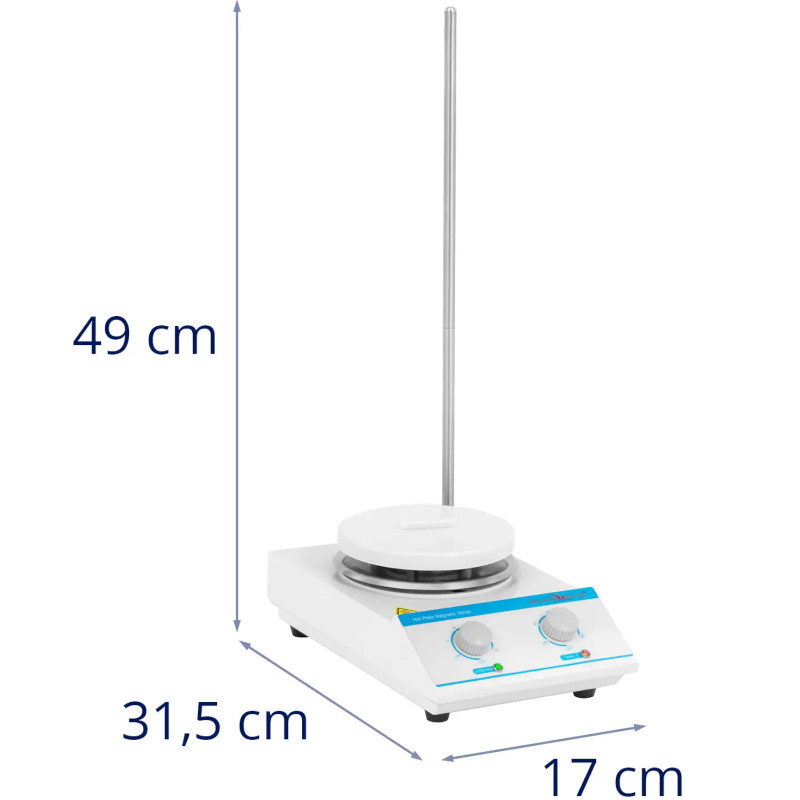 Laboratorinė magnetinė maišyklė su šildymu 5l iki 1500 aps./ min