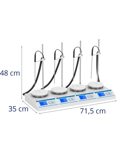 Laboratorinė magnetinė maišyklė su kaitinimo 4 plokštelėmis 4x 2 l iki 2000 aps./ min.
 
Laboratorinė magnetinė maišyklė su kaitinimo 4 plokštelėmis 4x 2 l iki 2000 aps./ min.