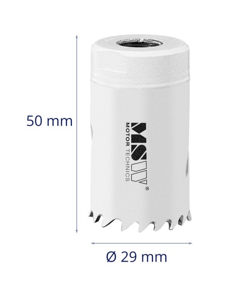 Dviejų metalų skylių pjūklo grąžtas metaliniam medienos plastikui sk. 29 mm Dviejų metalų skylių pjūklo grąžtas metaliniam medienos plastikui sk. 29 mm