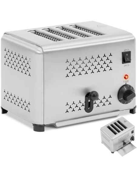 
Skrudintuvas sumuštinių keptuvė 4 skrudintos duonos riekelėms 1800 W
