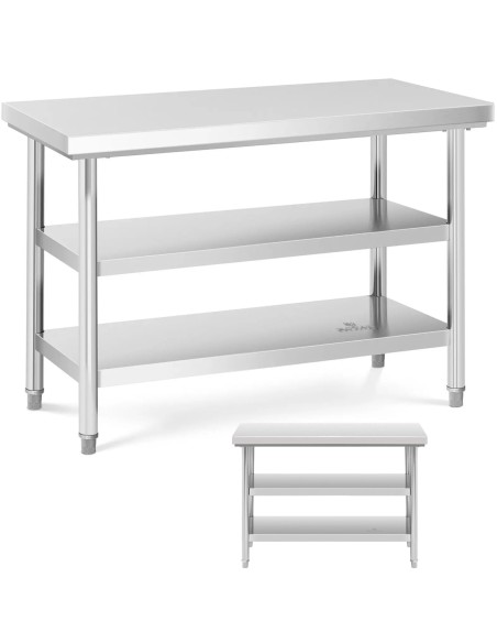 Stalas, centrinis stalviršis, plieninis, 3 lygiai, 120 x 60 cm, iki 600 kg
 
Stalas, centrinis stalviršis, plieninis, 3 lygiai, 120 x 60 cm, iki 600 kg