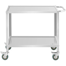 
Maitinimo serviravimo vežimėlis 2 lentynos 80 x 57 cm iki 100 kg
