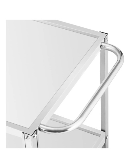 
Maitinimo serviravimo vežimėlis 2 lentynos 80 x 57 cm iki 100 kg
