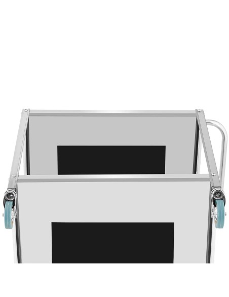 
Maitinimo serviravimo vežimėlis 2 lentynos 80 x 57 cm iki 100 kg
