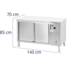 
Šildymo spintos plokščių šildytuvas 30-80 C 140 x 70 x 85 cm 2,4kW
