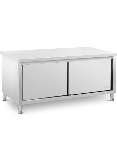 Gastronominis stalas su stumdomų durų spintele 180 x 80 x 87 cm iki 500 kg
 
Gastronominis stalas su stumdomų durų spintele 180 x 80 x 87 cm iki 500 kg