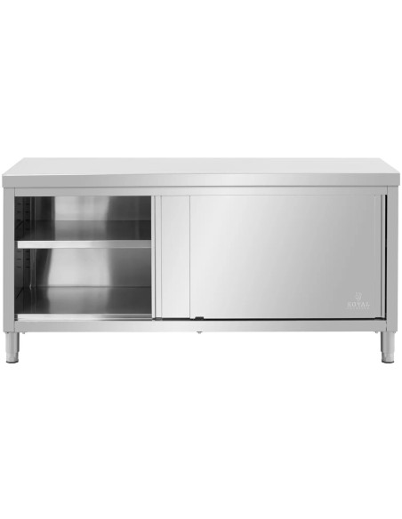 Gastronominis stalas su stumdomų durų spintele 180 x 80 x 87 cm iki 500 kg
 
Gastronominis stalas su stumdomų durų spintele 180 x 80 x 87 cm iki 500 kg