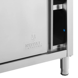 
Gastronominis stalas su stumdomų durų spintele 200 x 80 x 87 cm iki 500 kg
