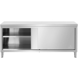 
Gastronominis stalas su stumdomų durų spintele 200 x 80 x 87 cm iki 500 kg
