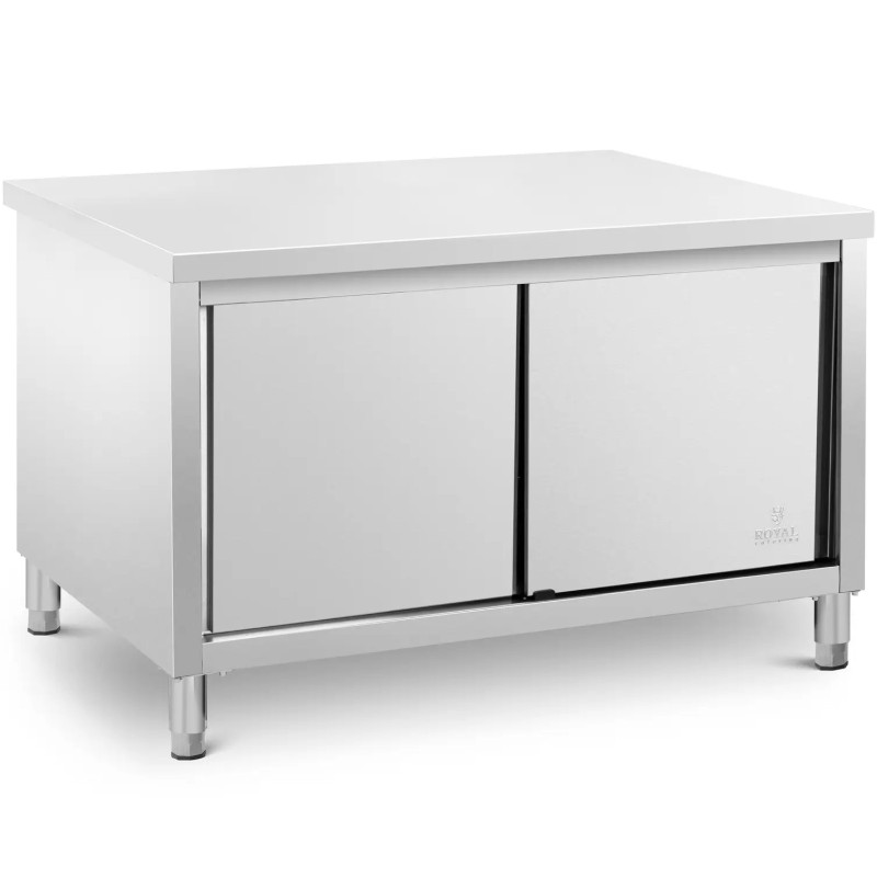 Gastronominis stalas su stumdomų durų spintele 140 x 80 x 87 cm iki 500 kg