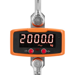 
Kablio svarstyklės pakabinamos sandėlio svarstyklės su LED nuotolinio valdymo pulteliu 2000 kg / 1 kg
