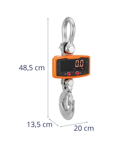 Kablio svarstyklės pakabinamos sandėlio svarstyklės su LED nuotolinio valdymo pulteliu 2000 kg / 1 kg
 
Kablio svarstyklės pakabinamos sandėlio svarstyklės su LED nuotolinio valdymo pulteliu 2000 kg / 1 kg