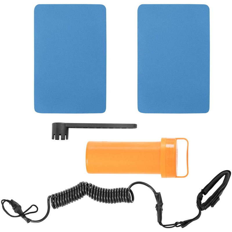 Dviejų kamerų pripučiama SUP lenta su priedais 125 kg - mėlyna