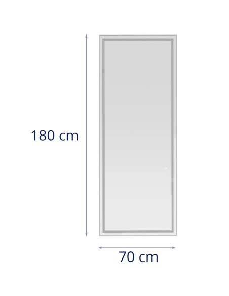 Konsolinis kirpyklos konsolinis veidrodis su LED apšvietimu stačiakampis 180 x 70 cm - sidabrinis
 
Konsolinis kirpyklos konsolinis veidrodis su LED apšvietimu stačiakampis 180 x 70 cm - sidabrinis