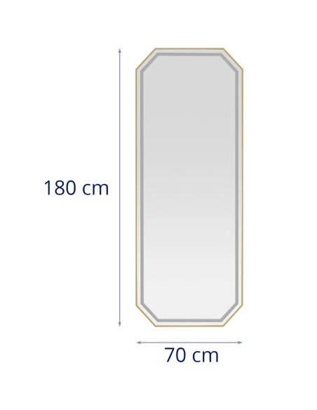 Konsolinis kirpyklos konsolinis veidrodis su LED apšvietimu aštuonkampis 180 x 70 cm - auksinis
 
Konsolinis kirpyklos konsolinis veidrodis su LED apšvietimu aštuonkampis 180 x 70 cm - auksinis