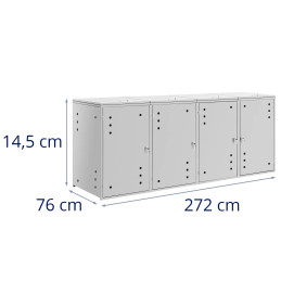 
Dangtis šiukšliadėžei su ventiliacija 4 x 240 l
