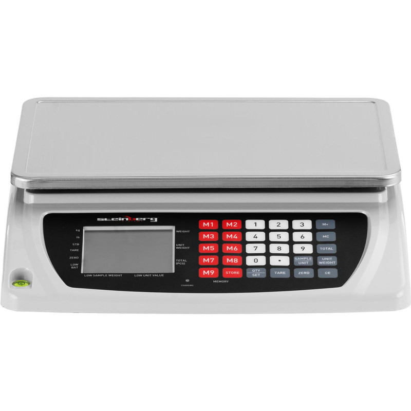 LCD komercinės svarstyklės 33,5 x 23 cm 7,5 kg / 0,6 g