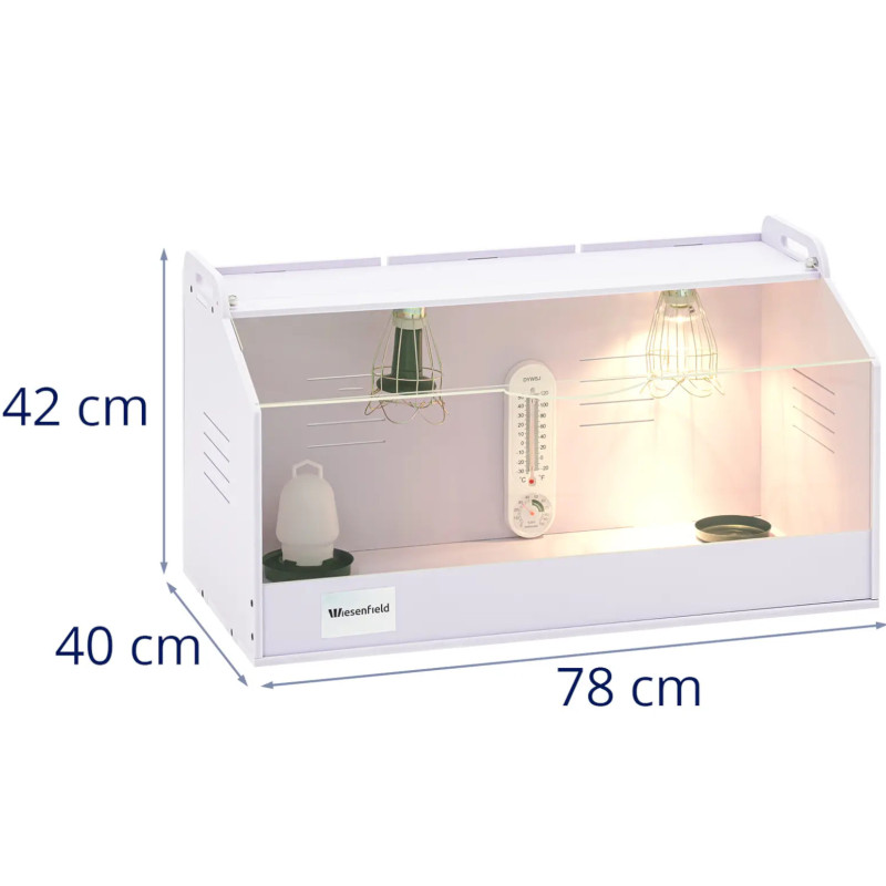 
Viščiukų auginimo dėžė iki 36C 78 x 40 x 42 cm
