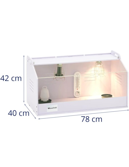 
Viščiukų auginimo dėžė iki 36C 78 x 40 x 42 cm
