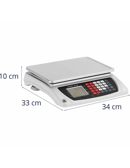 LCD komercinės svarstyklės 33,5 x 23 cm 7,5 kg / 0,6 g LCD komercinės svarstyklės 33,5 x 23 cm 7,5 kg / 0,6 g