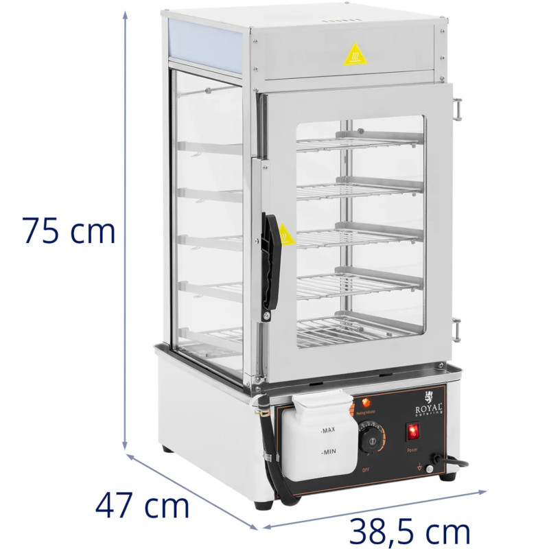 Garintuvas koldūnams, 5 grotelės, 30-110C, 37 l, 1250 W