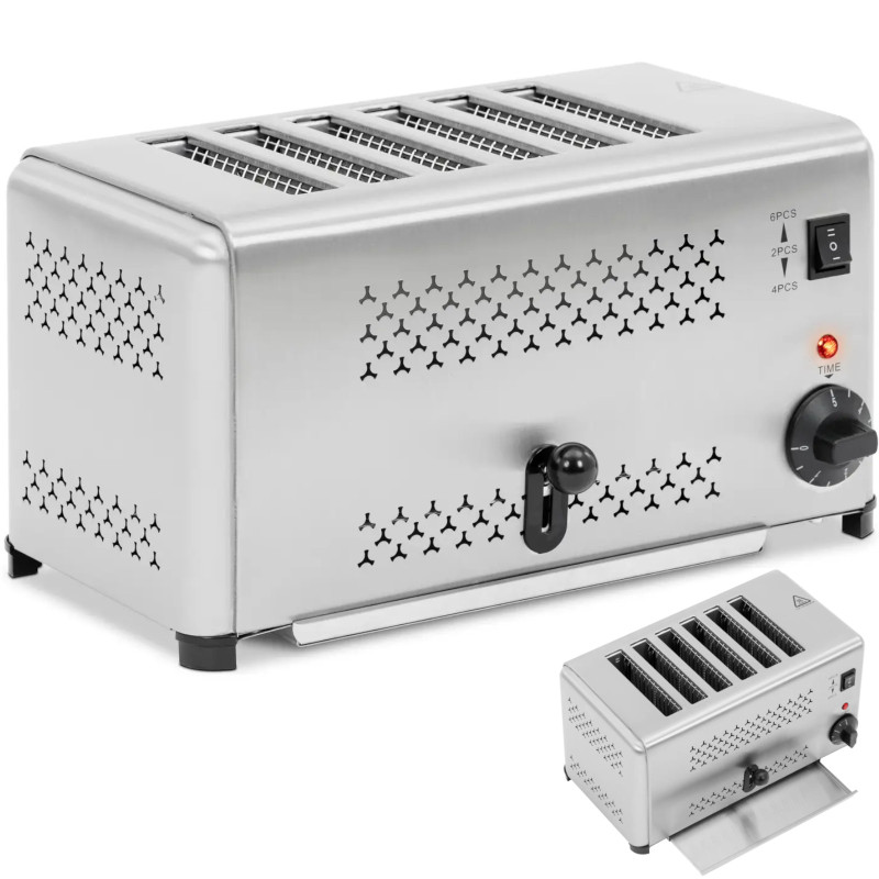 
2500 W skrudintuvas sumuštinių keptuvė 6 duonos riekėms
