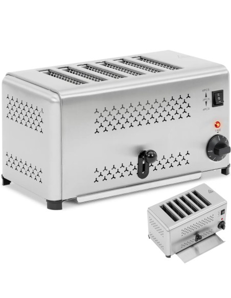 
2500 W skrudintuvas sumuštinių keptuvė 6 duonos riekėms
