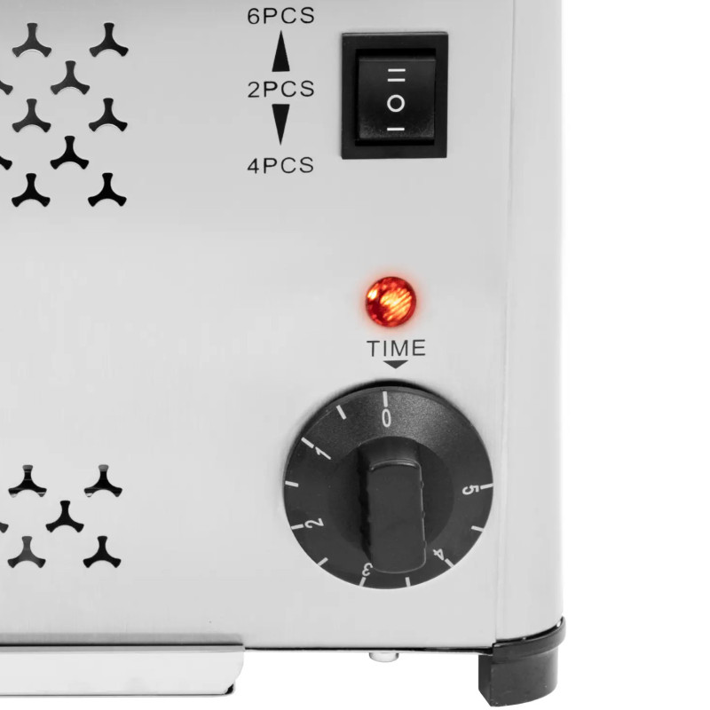 
2500 W skrudintuvas sumuštinių keptuvė 6 duonos riekėms
