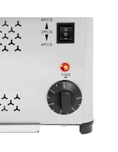 
2500 W skrudintuvas sumuštinių keptuvė 6 duonos riekėms
