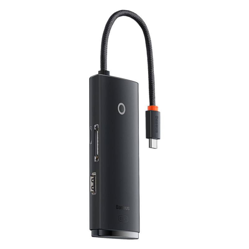 „Lite“ serijos daugiafunkcis HUB USB-C 2 x USB 3.0 USB-C HDMI 1.4 SD-TF juodas