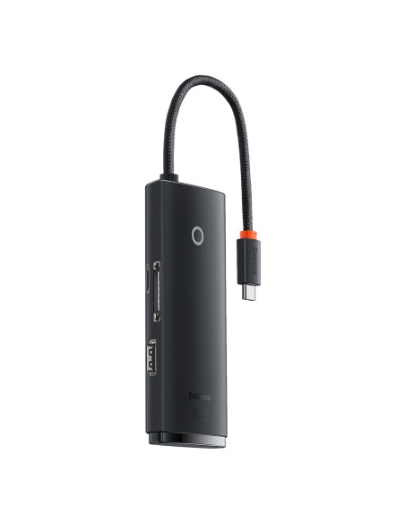 „Lite“ serijos daugiafunkcis HUB USB-C 2 x USB 3.0 USB-C HDMI 1.4 SD-TF juodas „Lite“ serijos daugiafunkcis HUB USB-C 2 x USB 3.0 USB-C HDMI 1.4 SD-TF juodas