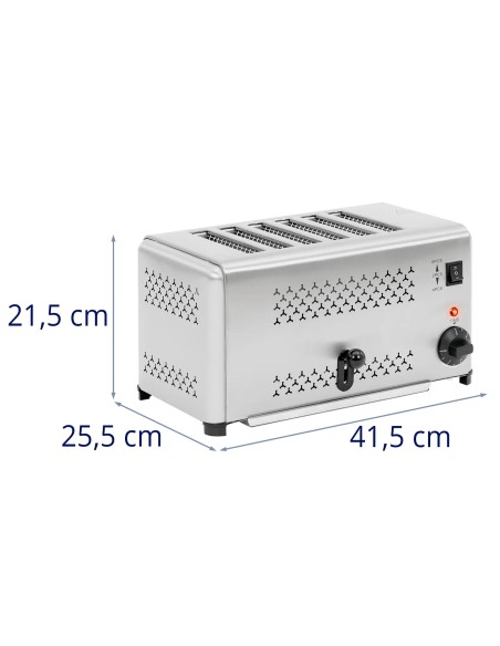 
2500 W skrudintuvas sumuštinių keptuvė 6 duonos riekėms
