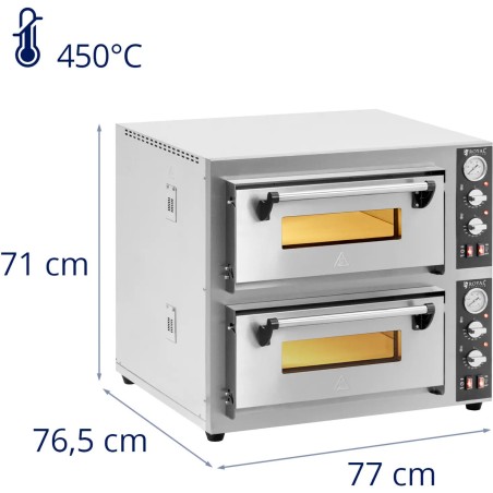 Dviejų kamerų picos krosnis su šamoto akmeniu 8 picoms, skersmuo 25cm 8400W
 
Dviejų kamerų picos krosnis su šamoto akmeniu 8 picoms, skersmuo 25cm 8400W