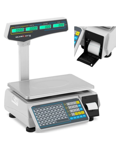 Prekybos parduotuvės svarstyklės su LCD etikečių spausdintuvu 30 kg / 15 g
 
Prekybos parduotuvės svarstyklės su LCD etikečių spausdintuvu 30 kg / 15 g