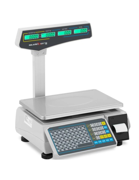 Prekybos parduotuvės svarstyklės su LCD etikečių spausdintuvu 30 kg / 15 g
 
Prekybos parduotuvės svarstyklės su LCD etikečių spausdintuvu 30 kg / 15 g