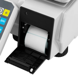 
Prekybos parduotuvės svarstyklės su LCD etikečių spausdintuvu 30 kg / 15 g
