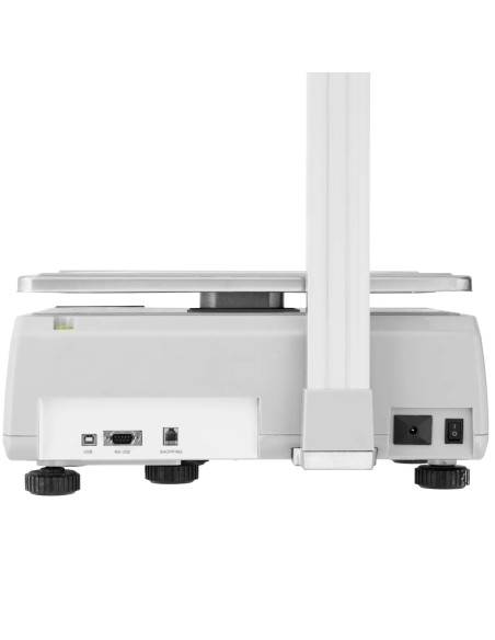 Prekybos parduotuvės svarstyklės su LCD etikečių spausdintuvu 30 kg / 15 g
 
Prekybos parduotuvės svarstyklės su LCD etikečių spausdintuvu 30 kg / 15 g