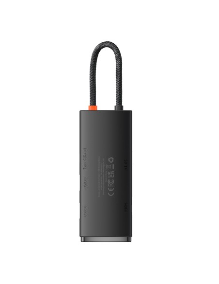 „Lite“ serijos daugiafunkcis HUB USB-C 2 x USB 3.0 USB-C HDMI 1.4 SD-TF juodas „Lite“ serijos daugiafunkcis HUB USB-C 2 x USB 3.0 USB-C HDMI 1.4 SD-TF juodas