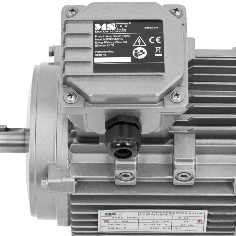 Trifazis asinchroninis elektros variklis 2870 aps./ min 230/ 400 V 1,1 kW