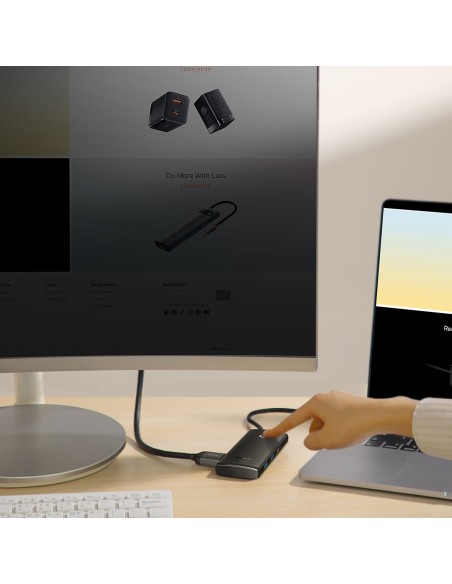 „Lite“ serijos daugiafunkcis HUB USB-C 2 x USB 3.0 USB-C HDMI 1.4 SD-TF juodas „Lite“ serijos daugiafunkcis HUB USB-C 2 x USB 3.0 USB-C HDMI 1.4 SD-TF juodas