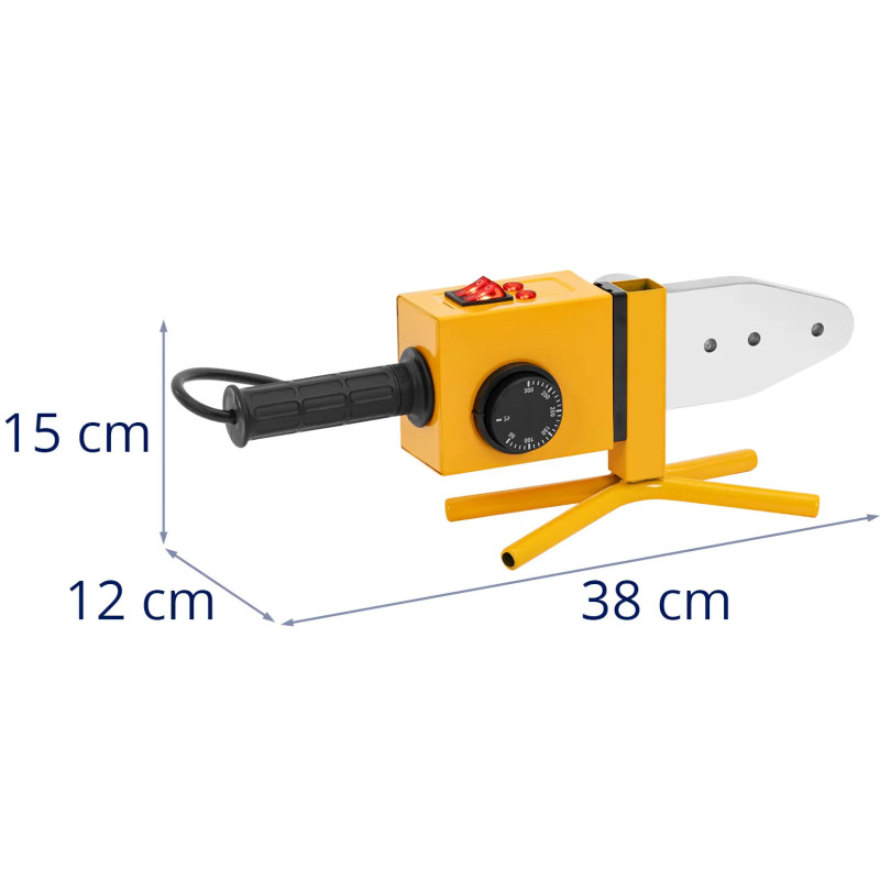 Suvirinimo aparatas PP PB PE PV vamzdžiams, kurių skersmuo 20-63mm 300C 800/ 1750W - komplektas