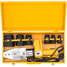 
Suvirinimo aparatas PP PB PE PV vamzdžiams, kurių skersmuo 20-63mm 300C 950W - komplektas
