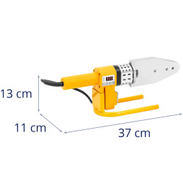 
Suvirinimo aparatas PP PB PE PV vamzdžiams, kurių skersmuo 20-63mm 300C 950W - komplektas
