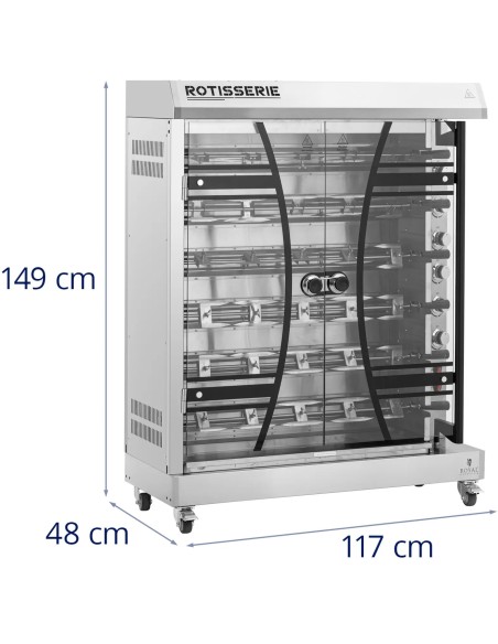 Elektrinis vištienos kepsnys 6 iešmeliai 36 viščiukams 12000 W
 
Elektrinis vištienos kepsnys 6 iešmeliai 36 viščiukams 12000 W