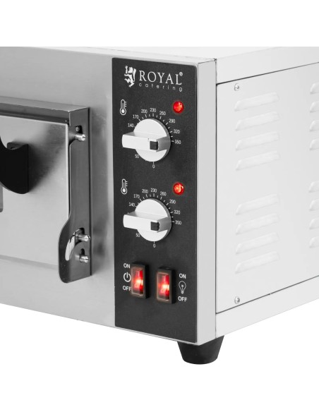 
Elektrinė picos krosnelė su šamotiniu akmeniu 1 picai, skersmuo 35cm 2000W
